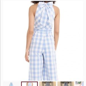 JCREW gingham jumpsuit